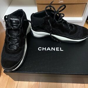 Chanel Men's Black Sneakers